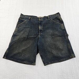 Lee Dungarees Carpenter Shorts Men's 42 Acid Wash 11" Inseam EUC 2198134